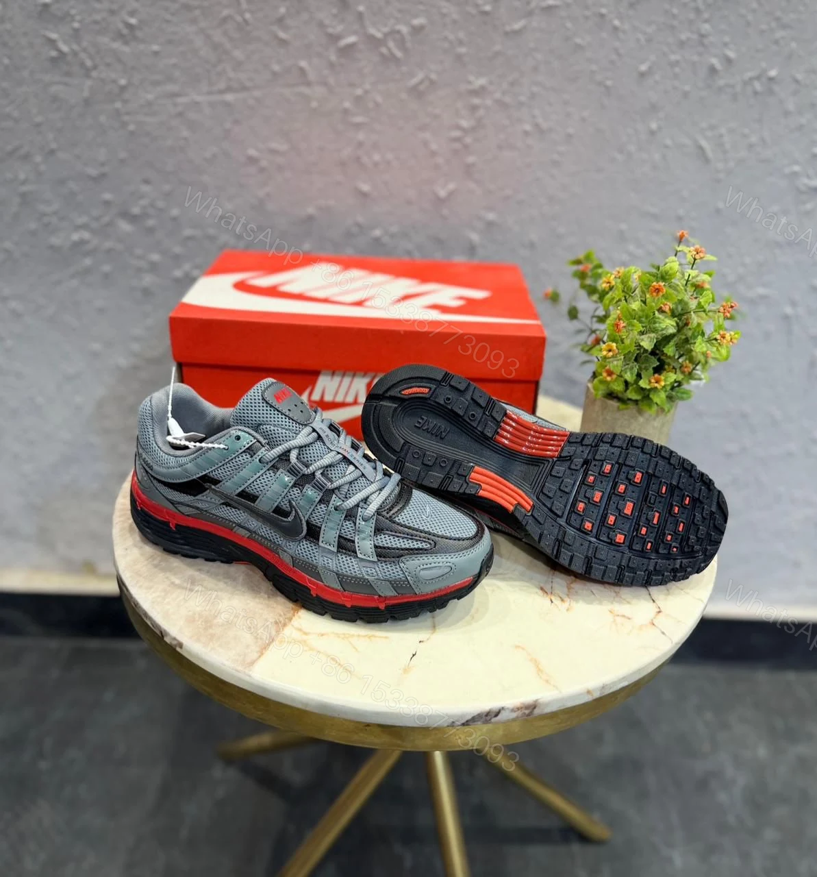 View 9 of Nike P-6000 Trainer First Copy Shoes — Grey Red Black | COD India