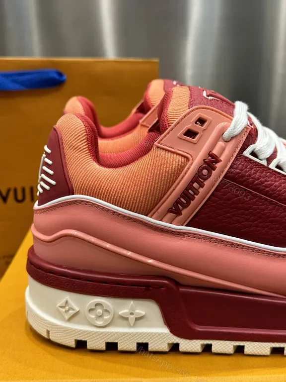 View 6 of Vivid Gradient LV-Inspired High-Top Sneakers