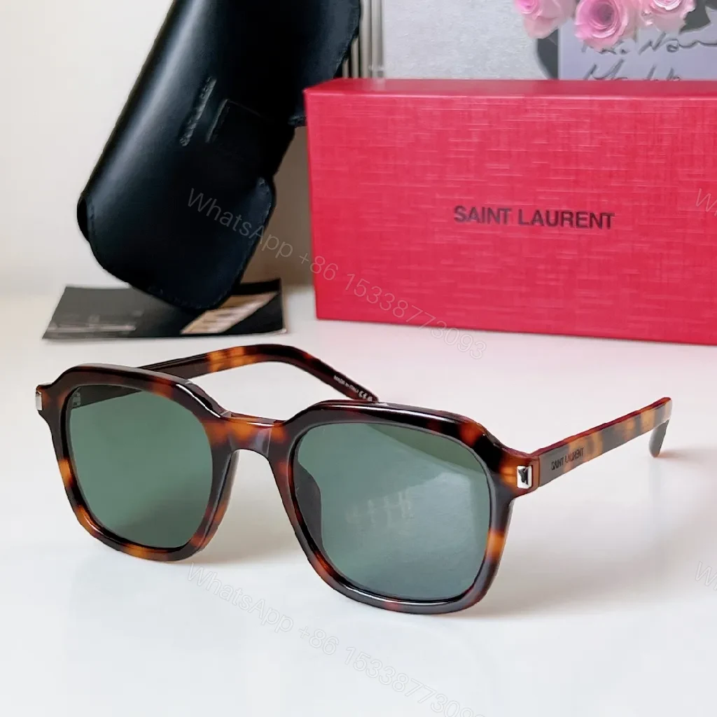 View 6 of Bold Black Acetate Square Eyewear with Luxury Detailing
