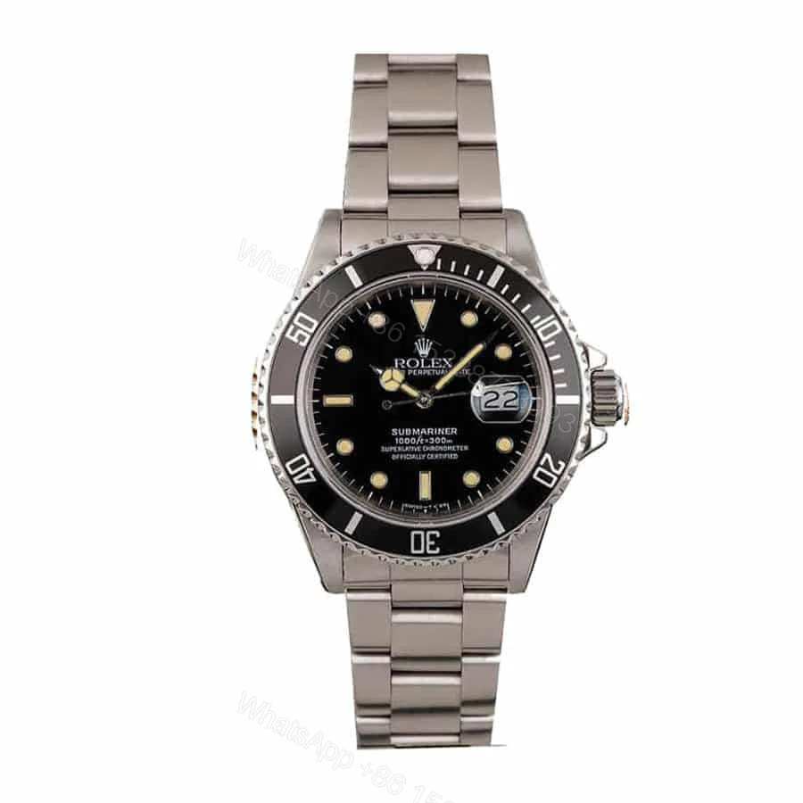 Rolex Submariner 16800 Super Clone : Vintage Steel Black Dial 40mm — view 1
