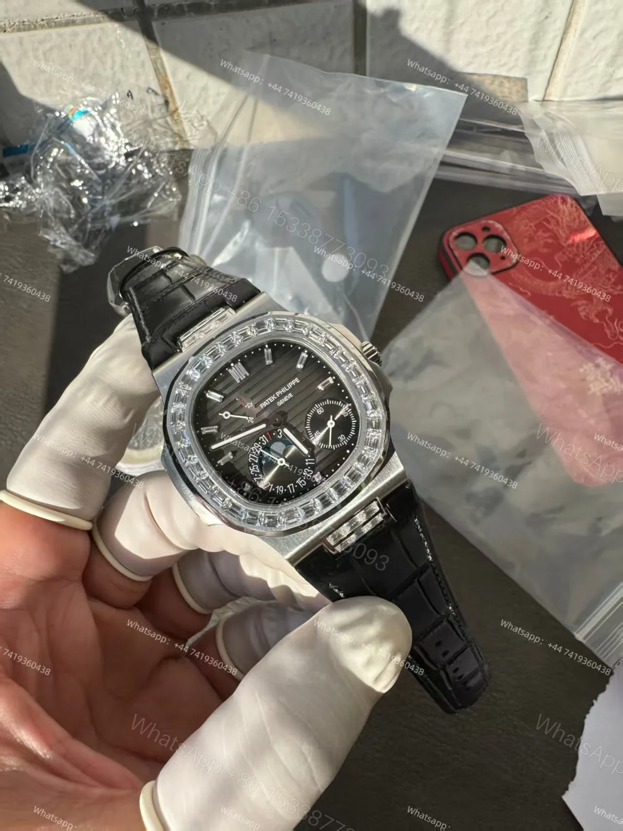 View 11 of Patek Philippe Super Clone Nautilus 5712G-001 Grey Dial Moon Phase 40MM