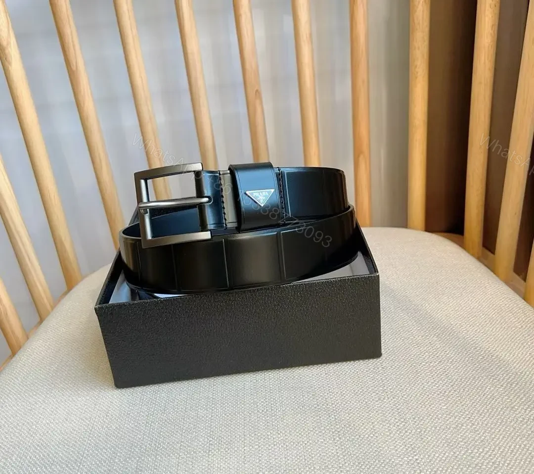 View 4 of Refined Black Leather Belt Minimalist Texture, Matte Buckle, Adjustable Comfort Belt