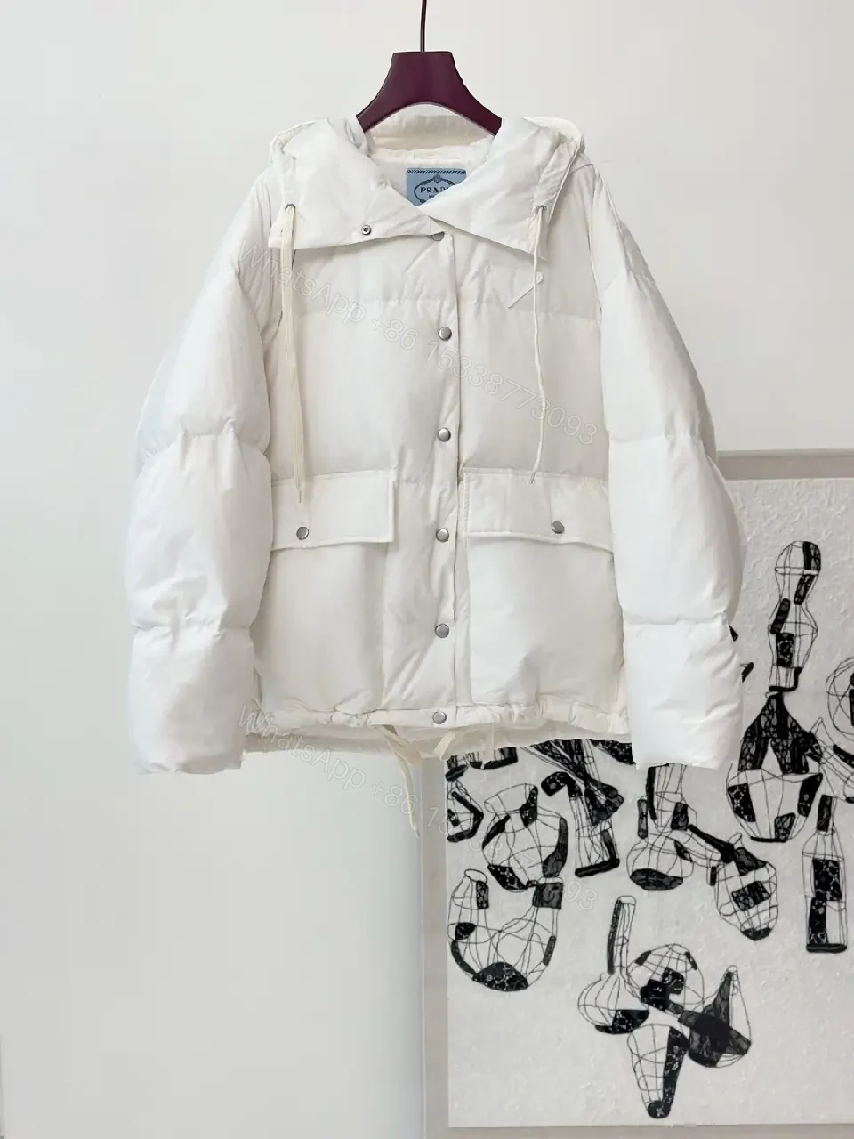 Cozy Off-White Insulated Puffer Jacket: Lightweight Warmth — view 1