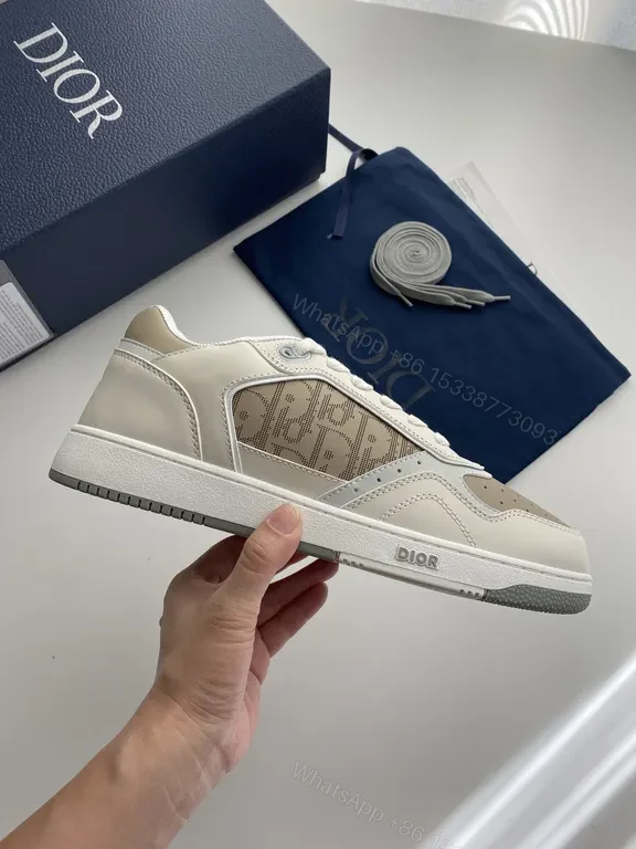 View 8 of Beige Leather Mesh Sneaker - Chic Luxe Comfort