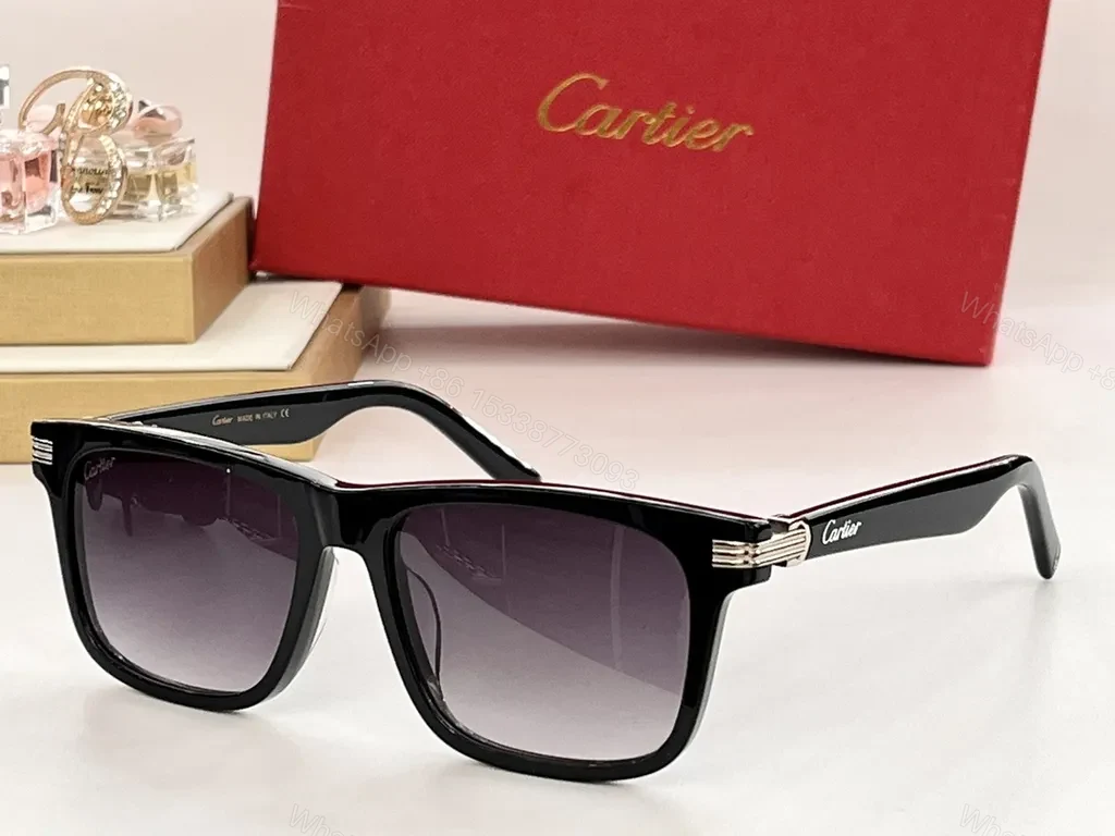 View 5 of Cartier Black Sunglasses: Luxury Glasses with Gradient Lenses