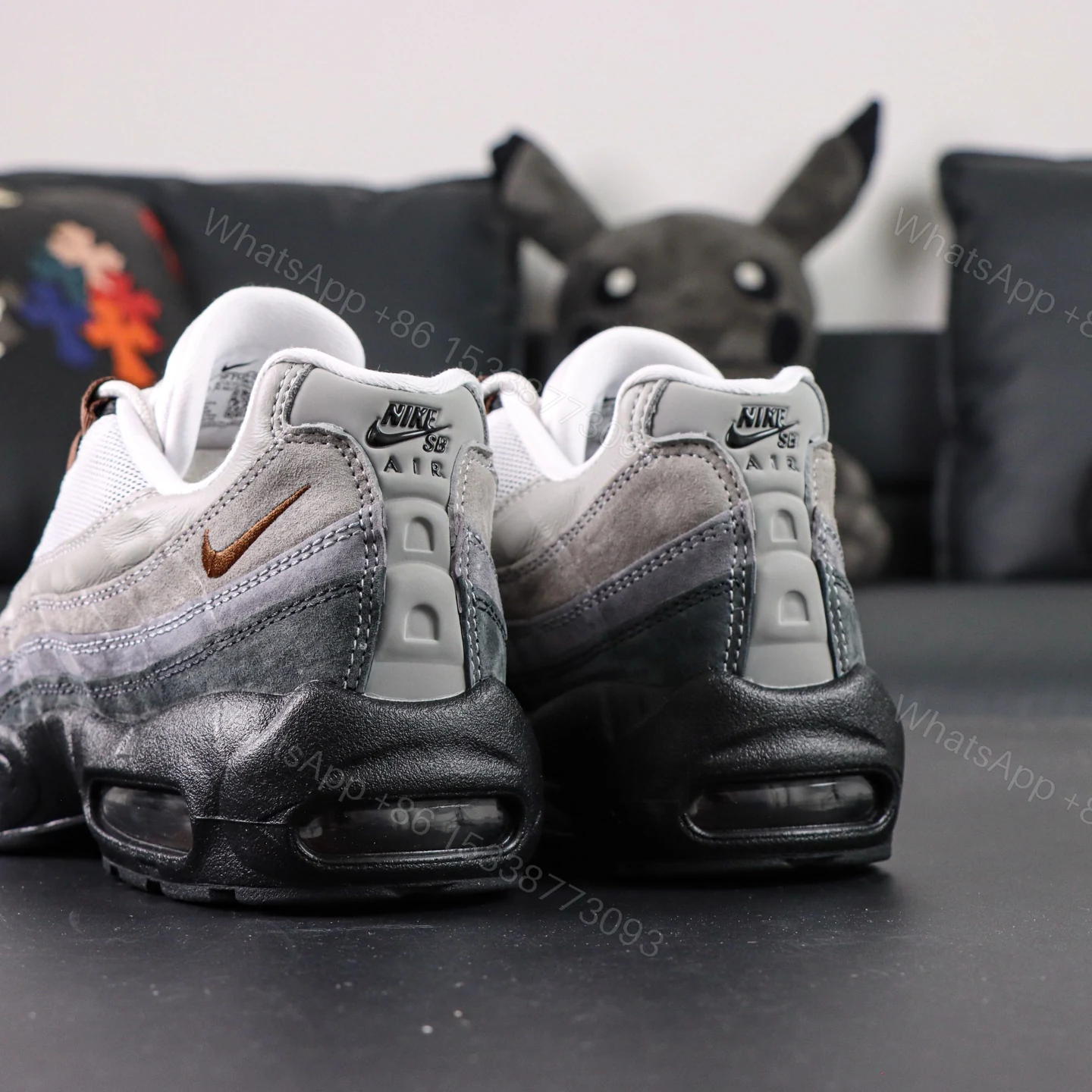 View 6 of Nike Air Max 95 Black Grey