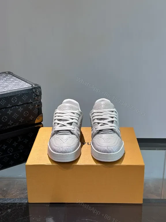 View 9 of Soft Luxury LV-Detail Sneakers: suede, textile, premium style