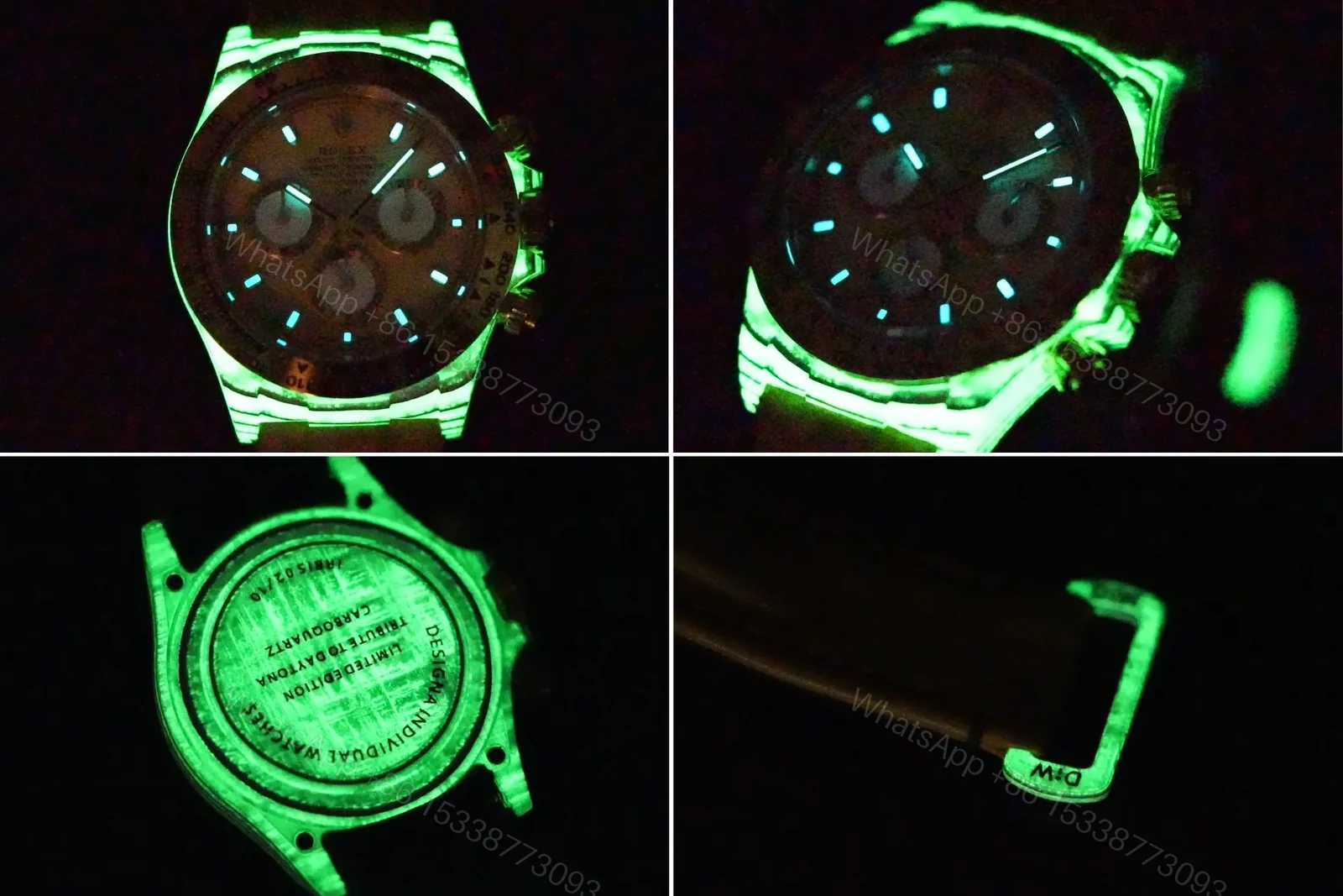 View 9 of Clean Factory TW Rolex Daytona Carbon Fiber Watch – Brown
