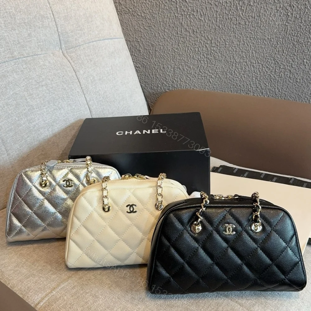 View 9 of Chanel Clutch With Strap Gold Metal In Black 20Cm