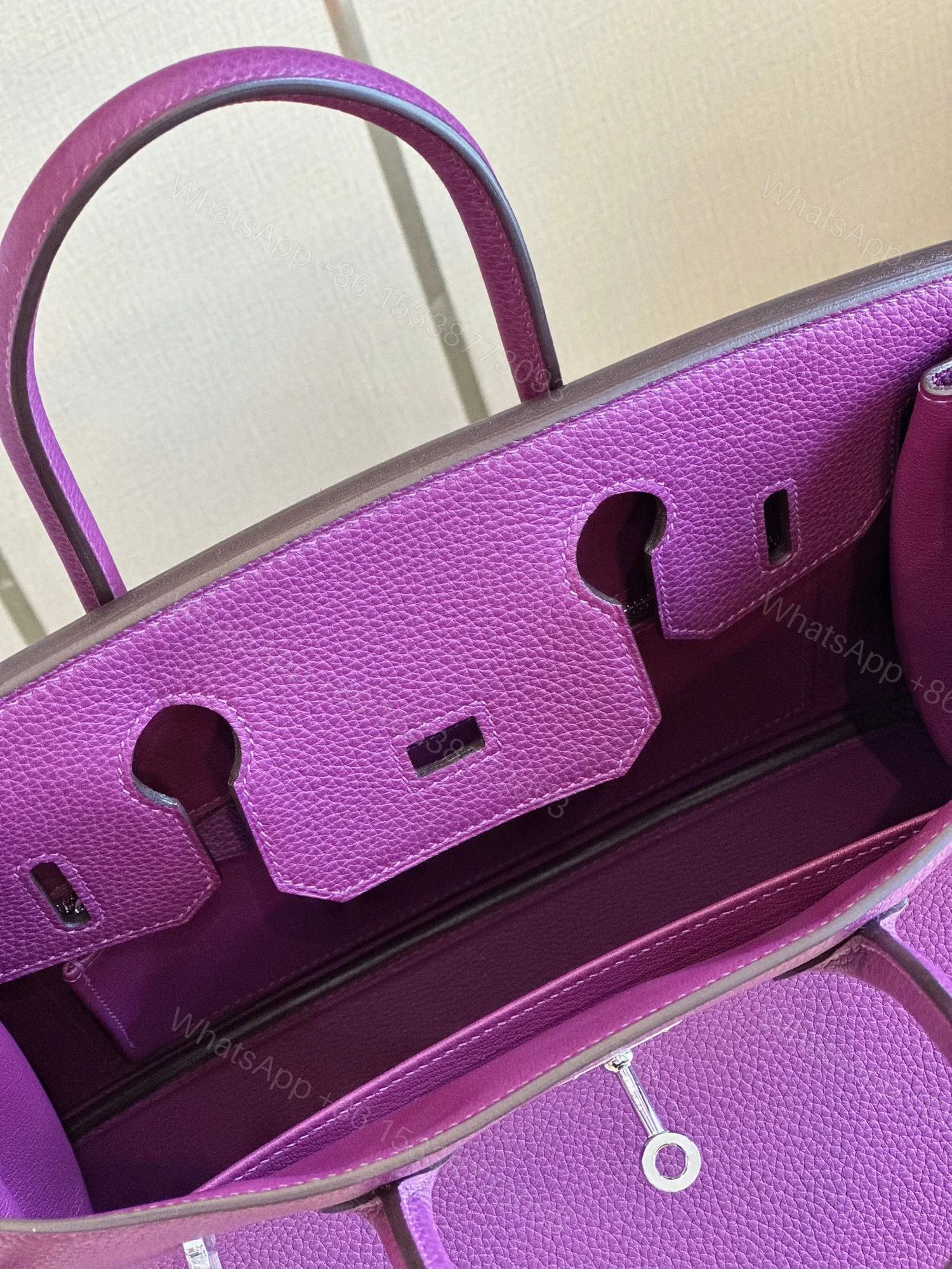 View 2 of HN Birkin 30 Purple Palladium Hardware