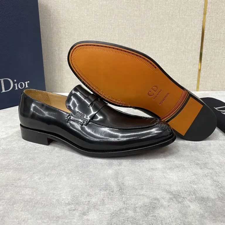 View 8 of Glossy Fringe Dior Loafers: Black Patent, Luxury Comfort
