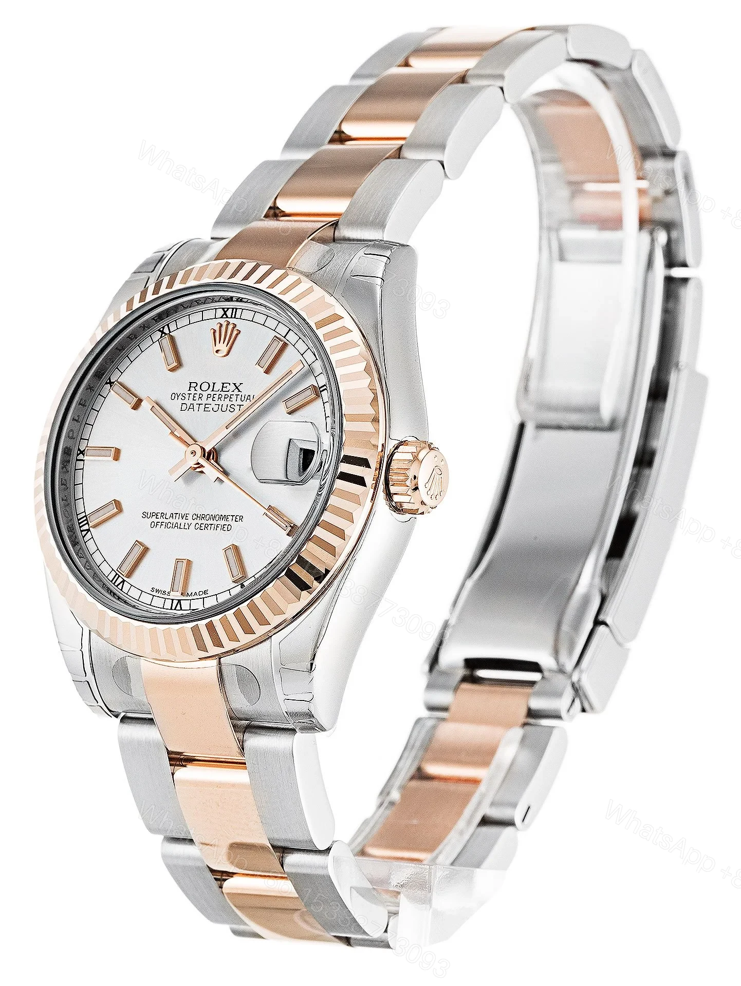 View 2 of Replica Rolex Datejust Mid-Size Silver Dial 178271 31 mm