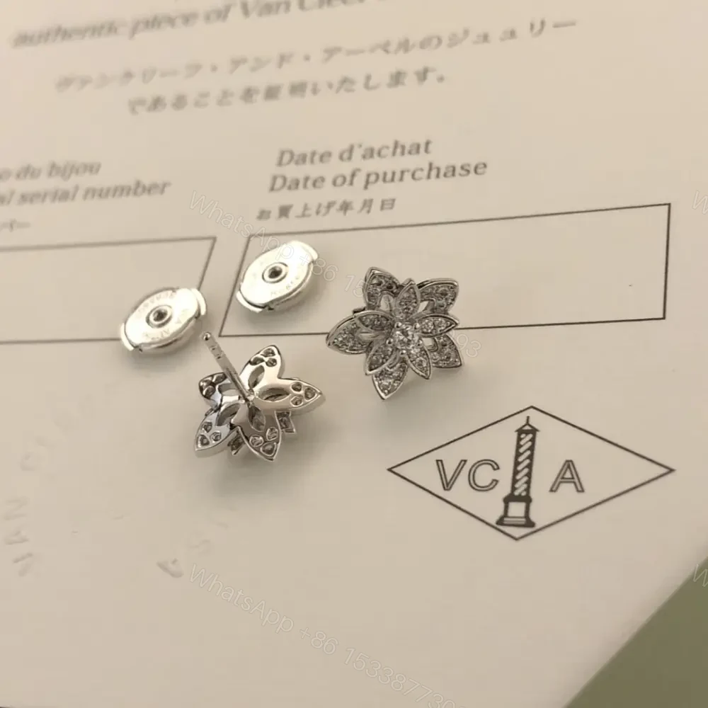 高仿首飾VanCleef&Arpels*RP0ZV00鑽花鏤空耳環 — view 1
