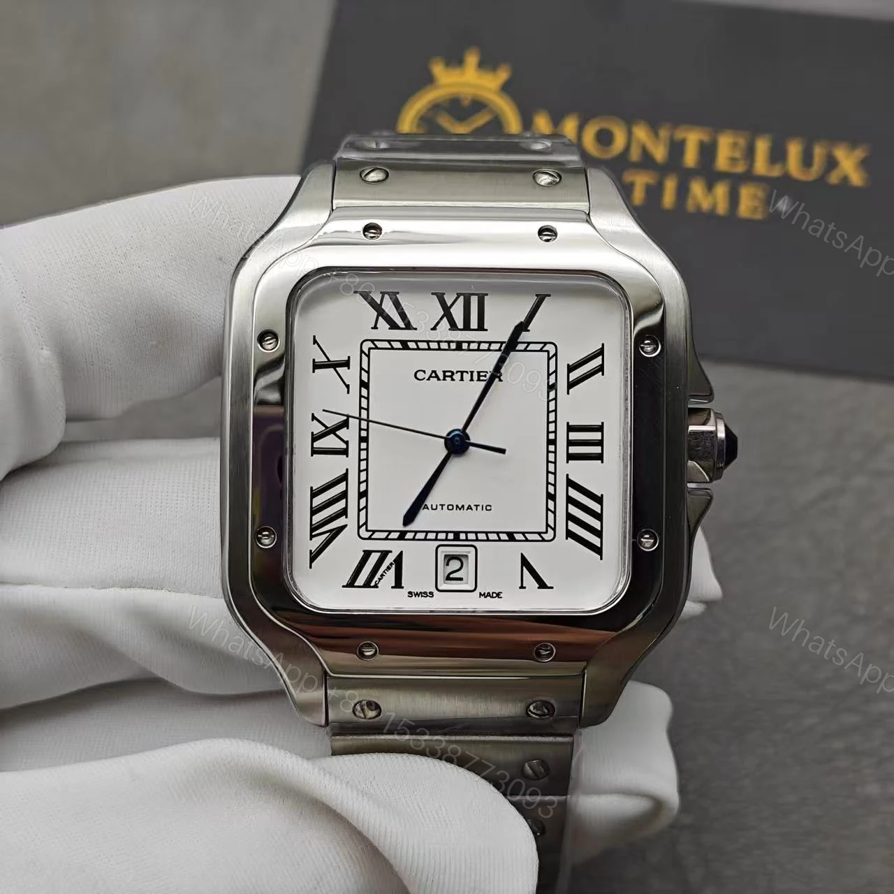 View 10 of Cartier Santos Date Swiss Made Replica W20060D6