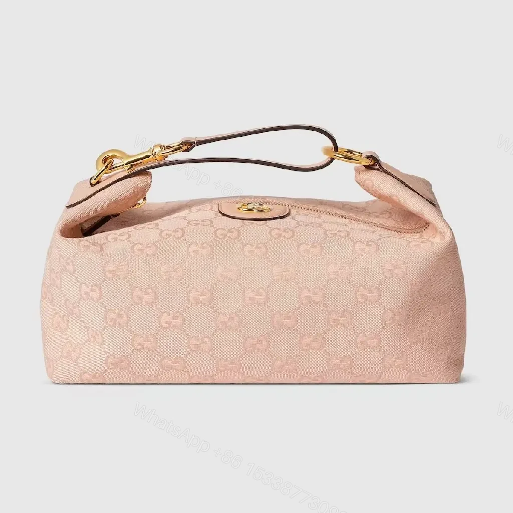 Soft Pink GG Texture Bag: Subtle Luxury, Everyday Style — view 1