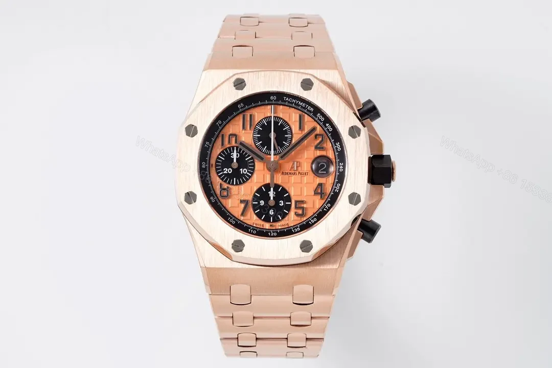 Audemars Piguet Royal Oak Offshore Rose Gold Chronograph with Exclusive 4404 Movement and Adjustable Link Bracelet — view 1