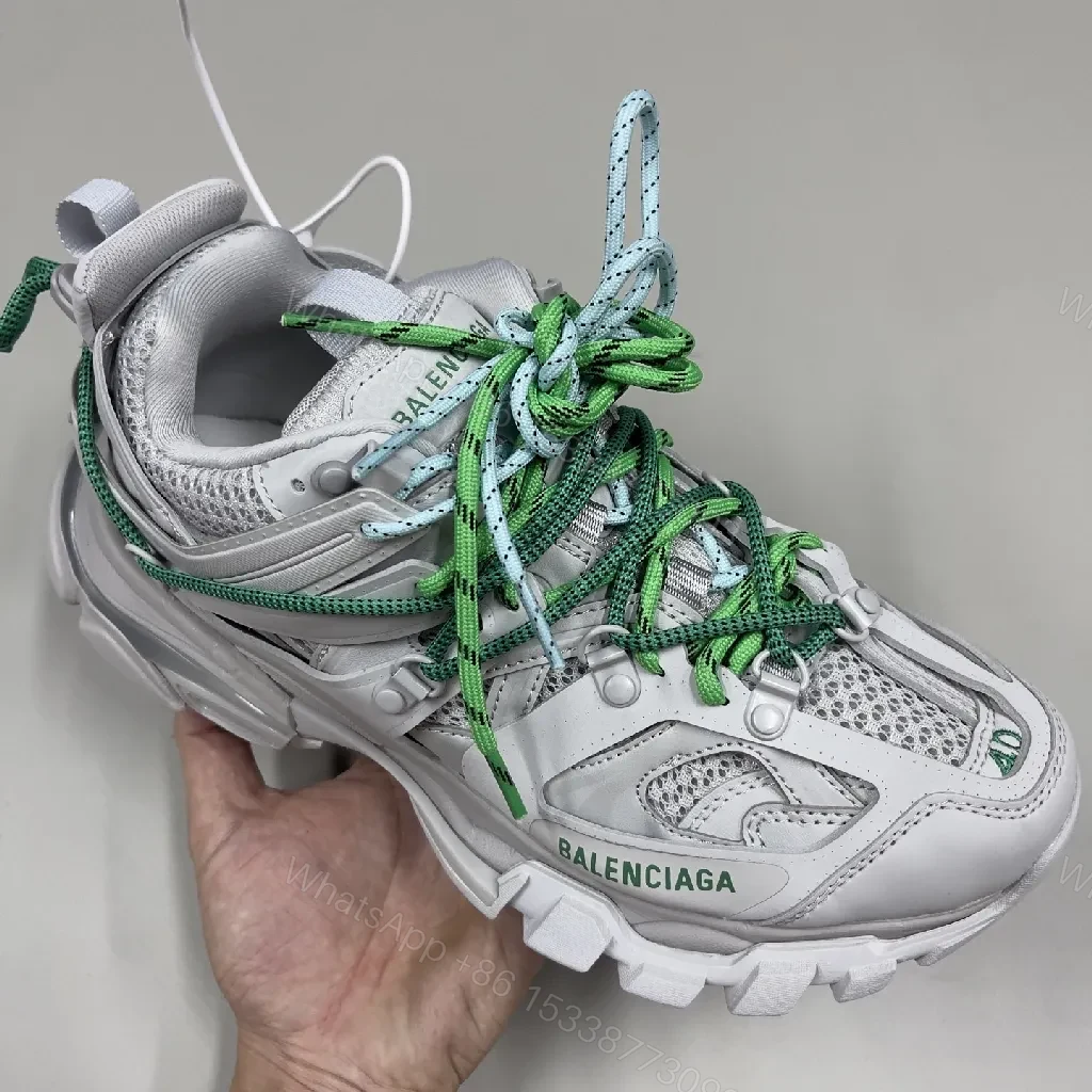 View 7 of Grey-Green Chunky Trail Sneakers | Breathable Mesh, Cushioned Comfort, Everyday Versatility