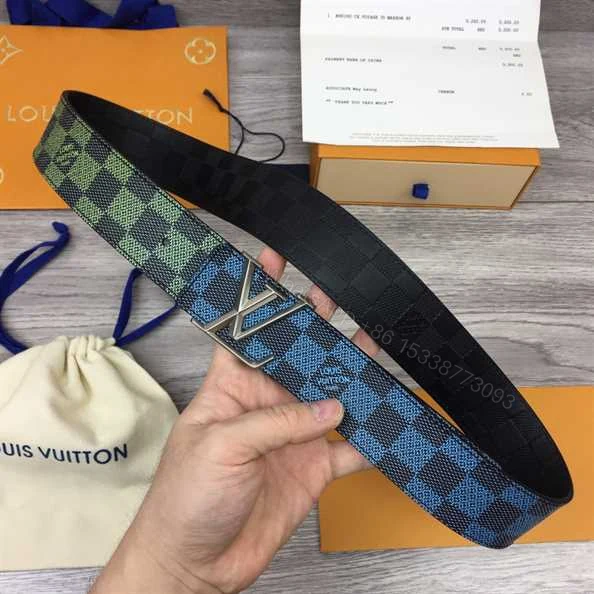 View 2 of LOUIS VUITTON BLUE AND GREEN BELT – B177