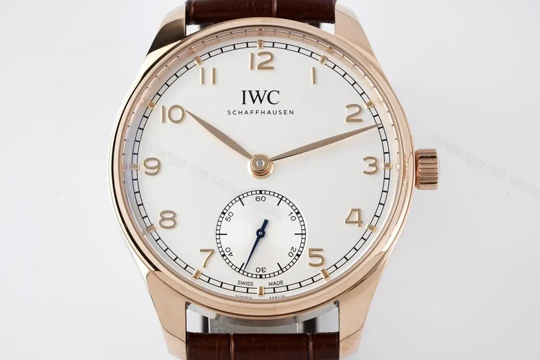 View 2 of IWC Portugal 40MM Watch White Dial Rose Gold Leather Strap Ultimate IW500118