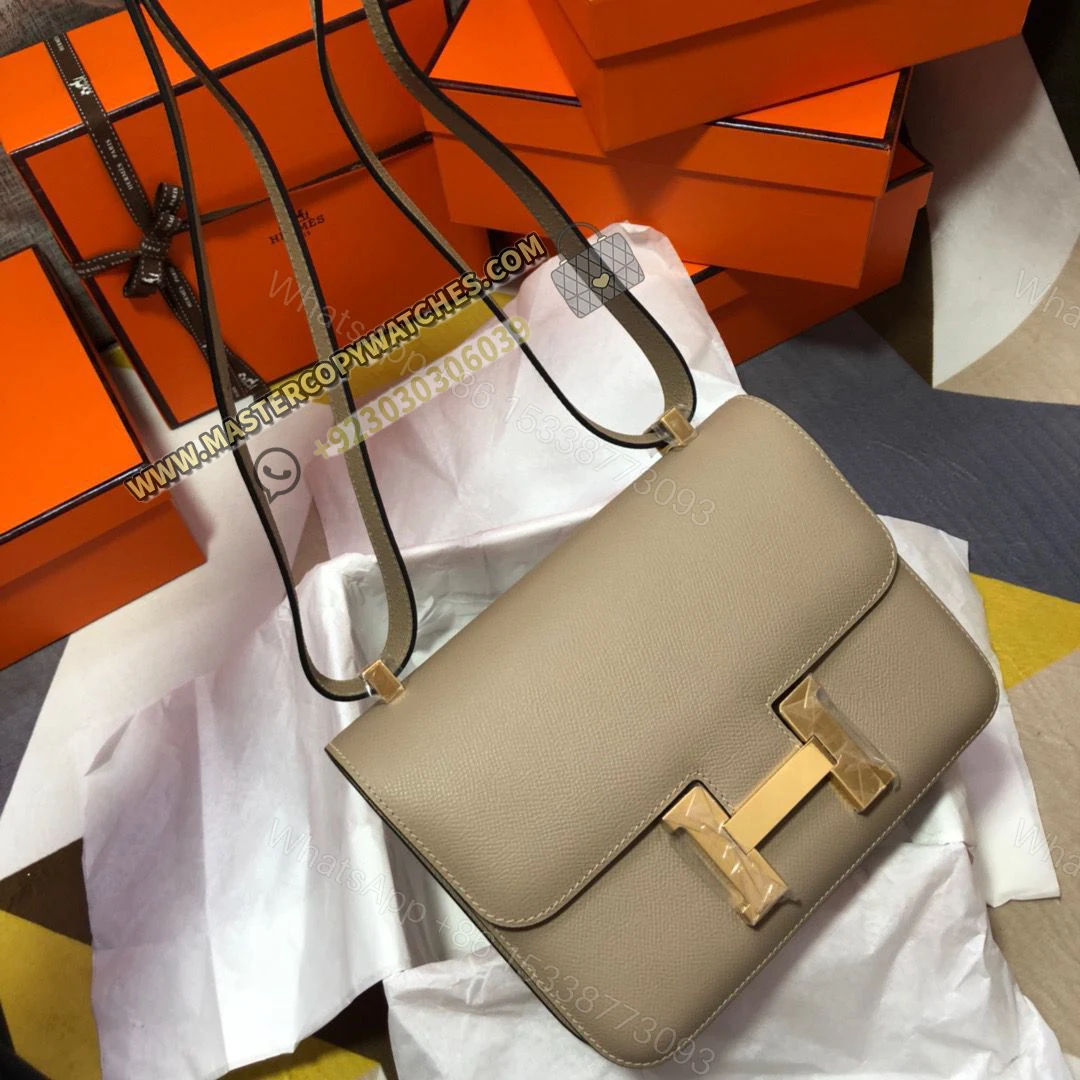 Hermes Constance 18 in Etoupe Grey — view 1
