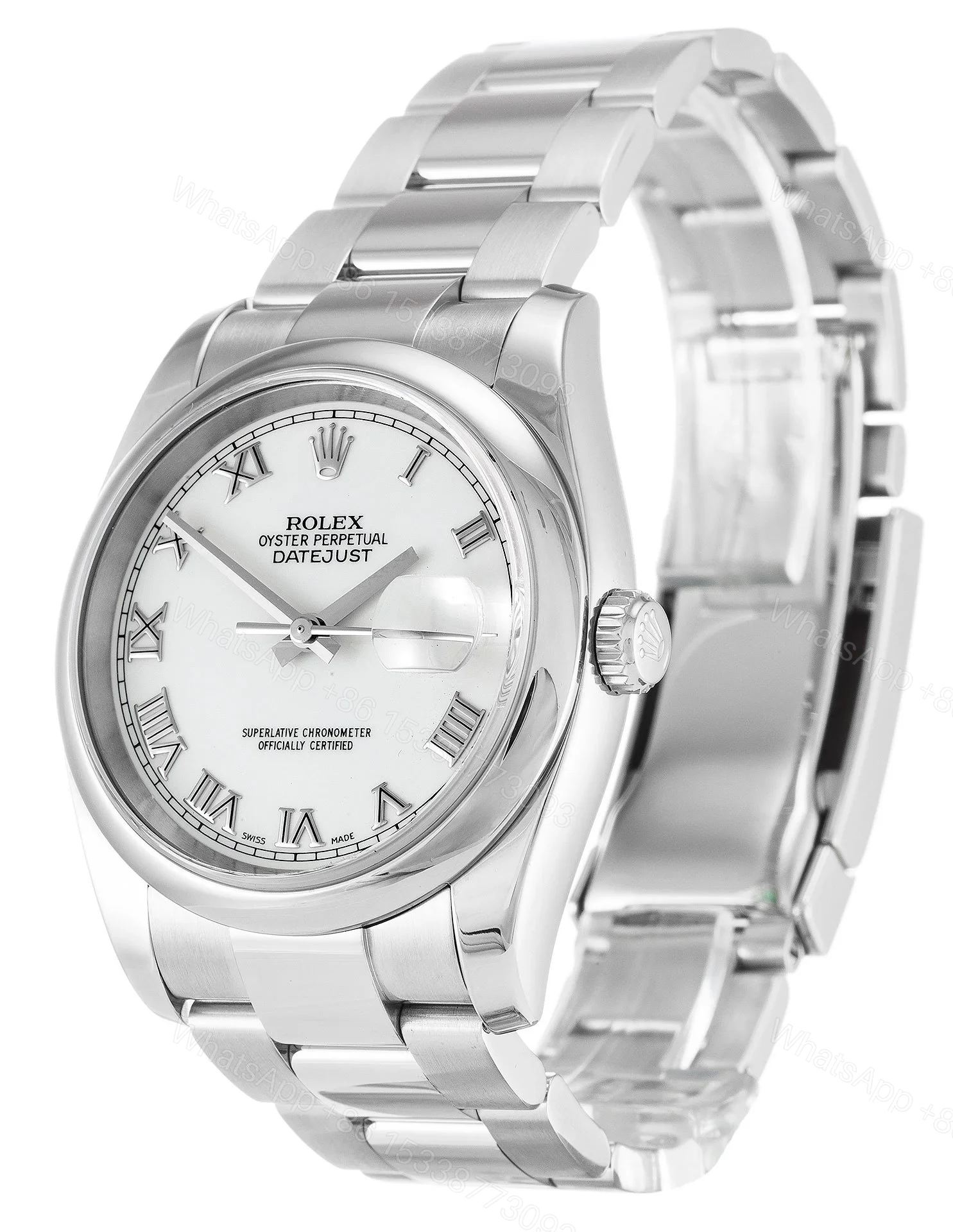 View 3 of Replica Rolex Datejust White Dial 116200-2 36 mm