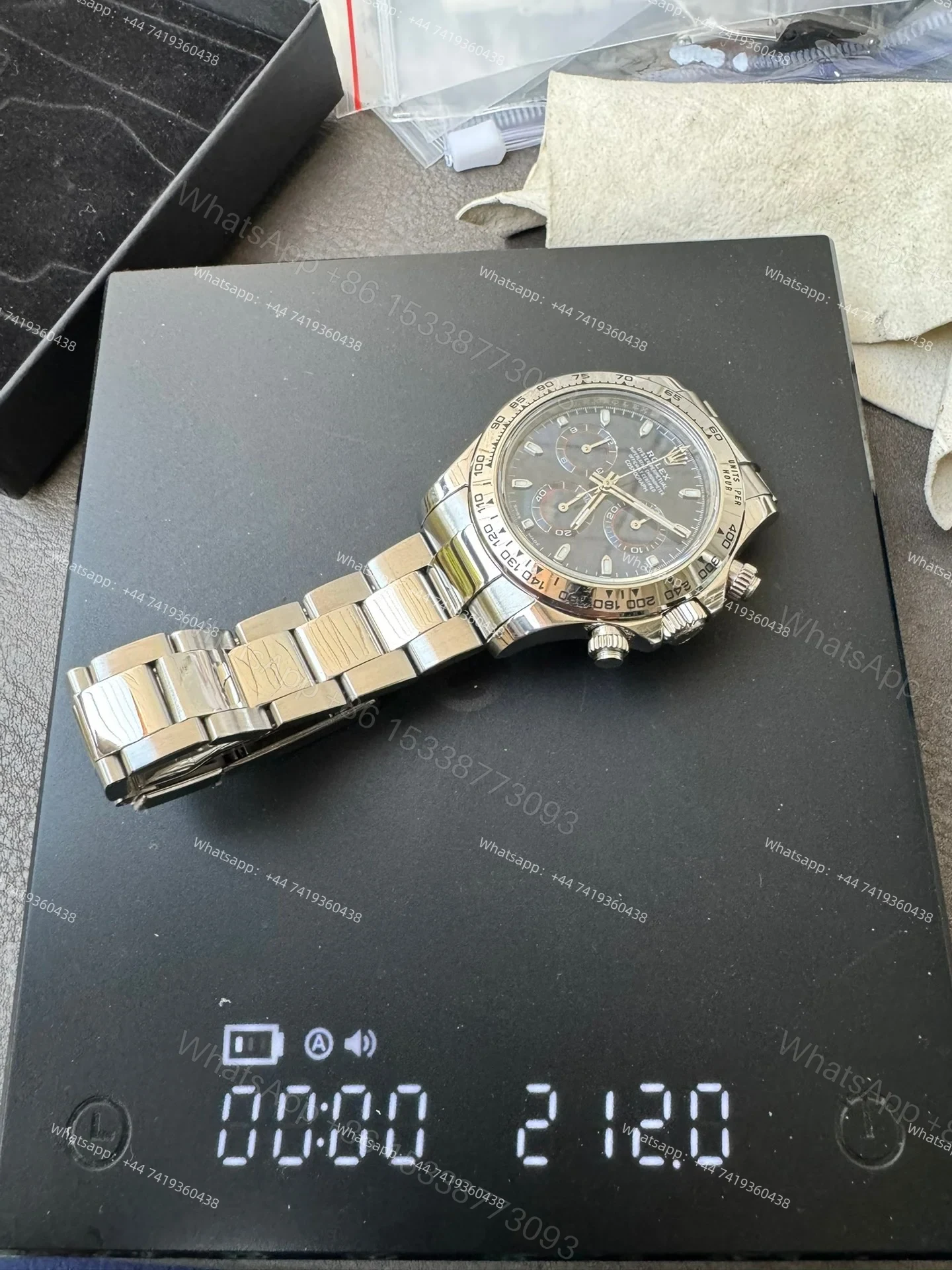 View 16 of Rolex Daytona 1:1 Replica – M116509-0071 Blue Dial Steel Case 4130 Super Clone Watch