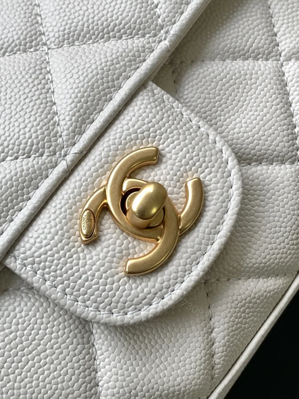 View 8 of Quilted Mini Flap Bag with Gold Chain - Classic Chic Crossbody
