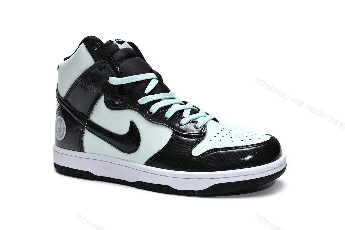 View 2 of Nike Dunk High PRM SB Mint Gold Star DD1398-300