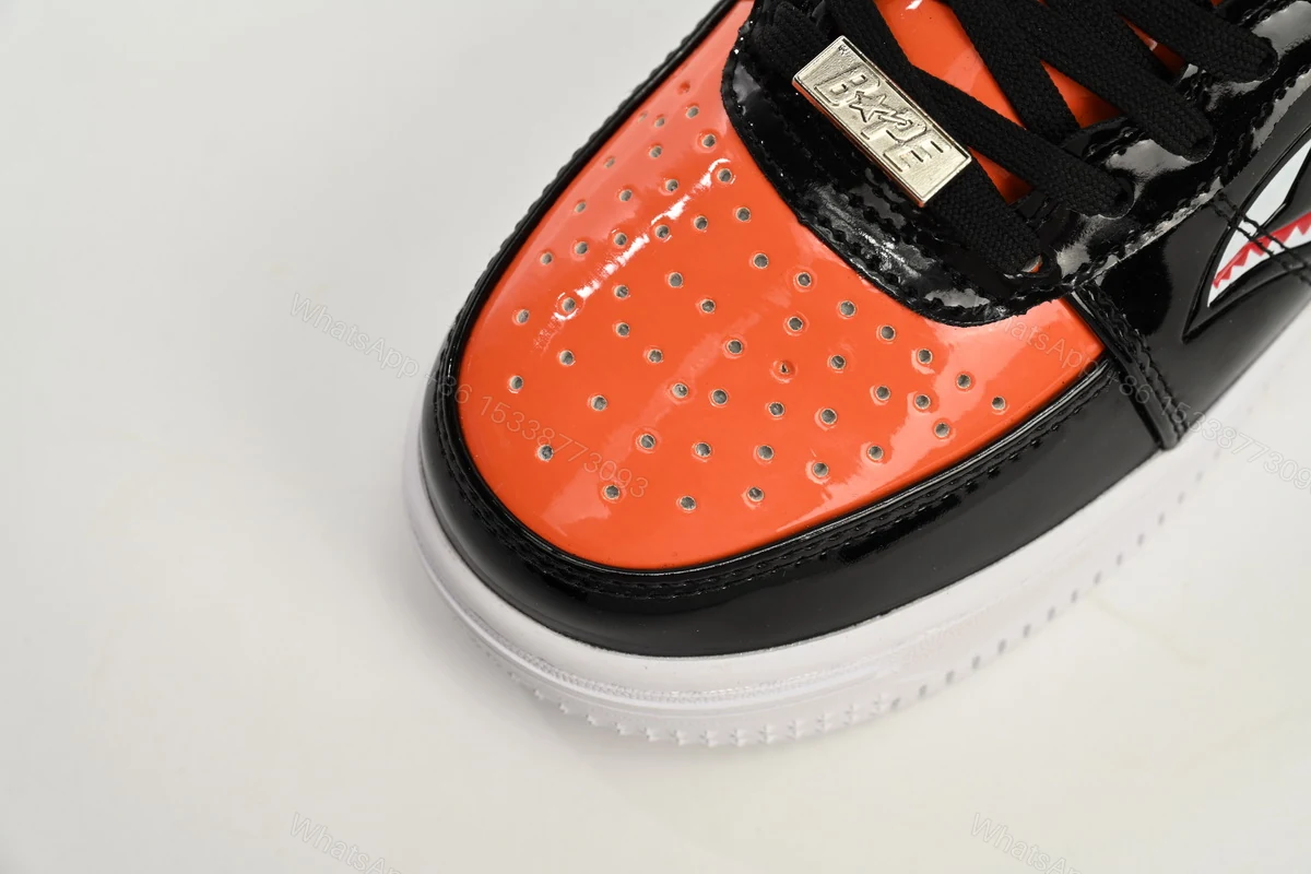 View 8 of A Bathing Ape Bape Sta Low Mad Shark Orange Shark