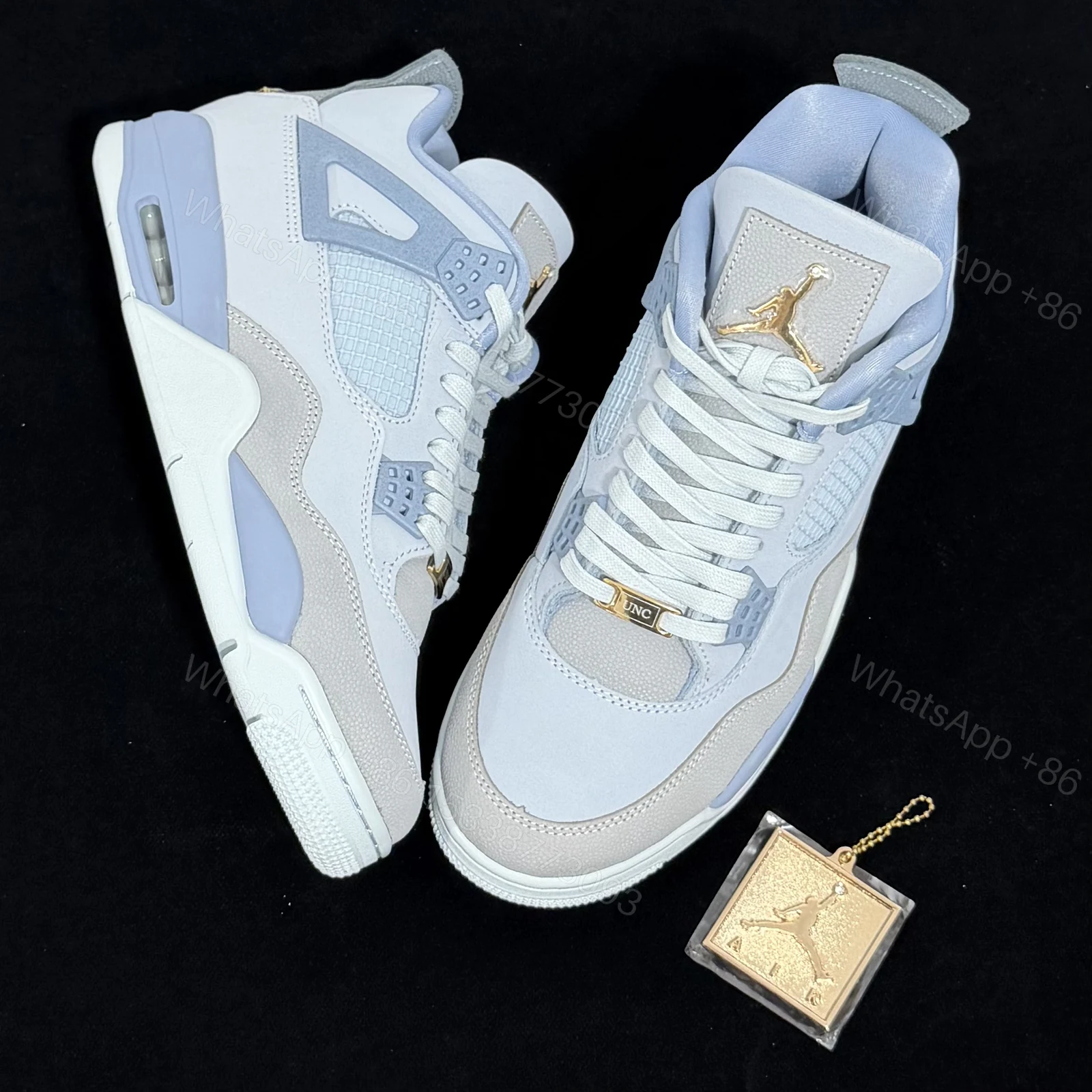 View 8 of Air Jordan 4 UNC Tar Heels PE Player Exclusive Reps