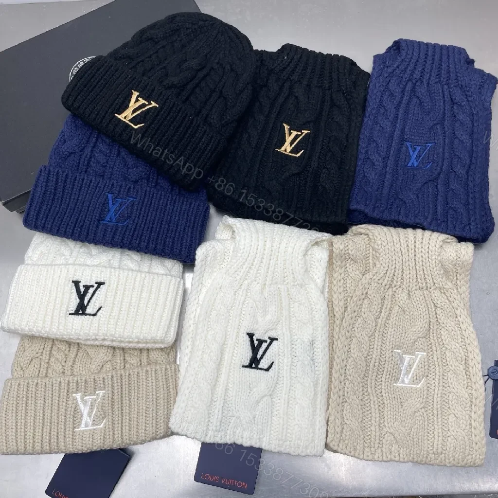 View 3 of Textured Knit Set – Cozy Luxury Winter Scarf & Beanie
