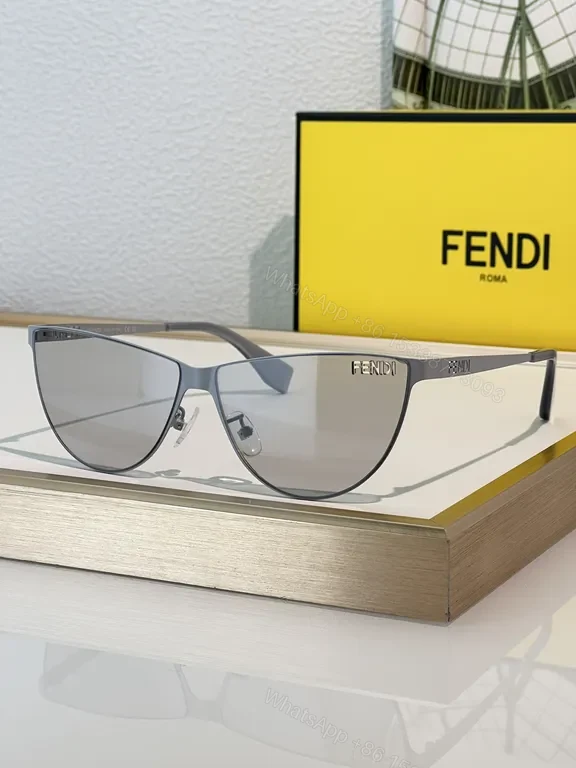 View 2 of Fendi Monogram Shield Sunglassesâ€”Lux Comfort, UV400 Protection