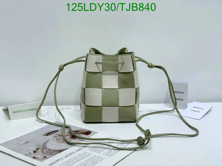 View 35 of Bottega Veneta Small Cross-Body Bucket Bag in Red BVF4722