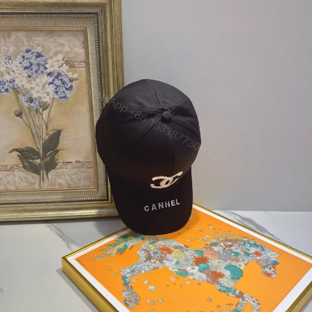 View 4 of Jet-Black Cap: Premium Embroidered, Structured Crown, Everyday Luxe