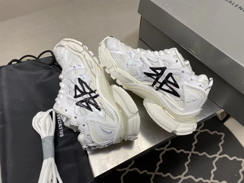 View 8 of BALENCIAGA MEN’S RUNNER GRAFFITI TRAINERS – BB218
