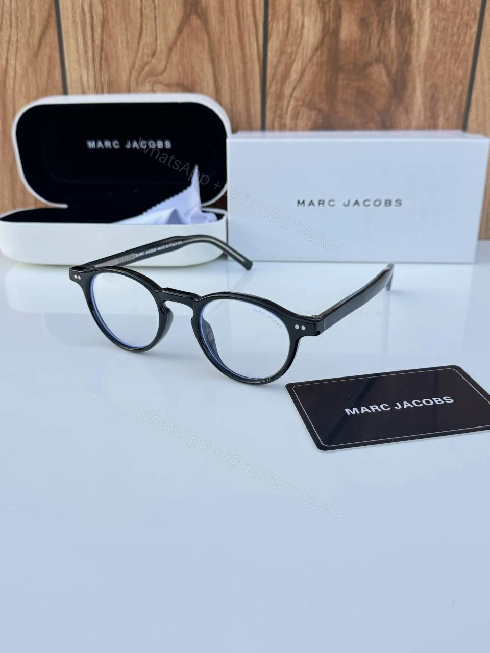 First Copy Marc Jacobs 1103 Black Plano Designer Sunglasses — view 1