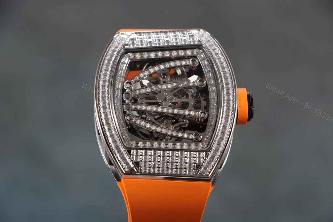 Richard Mille RM59-01 T-Diamond Lizard Tourbillon Carbon Fiber Orange Strap Edition RM59-01-T-DIAMOND-LIZARD-TOURBILLON — view 1