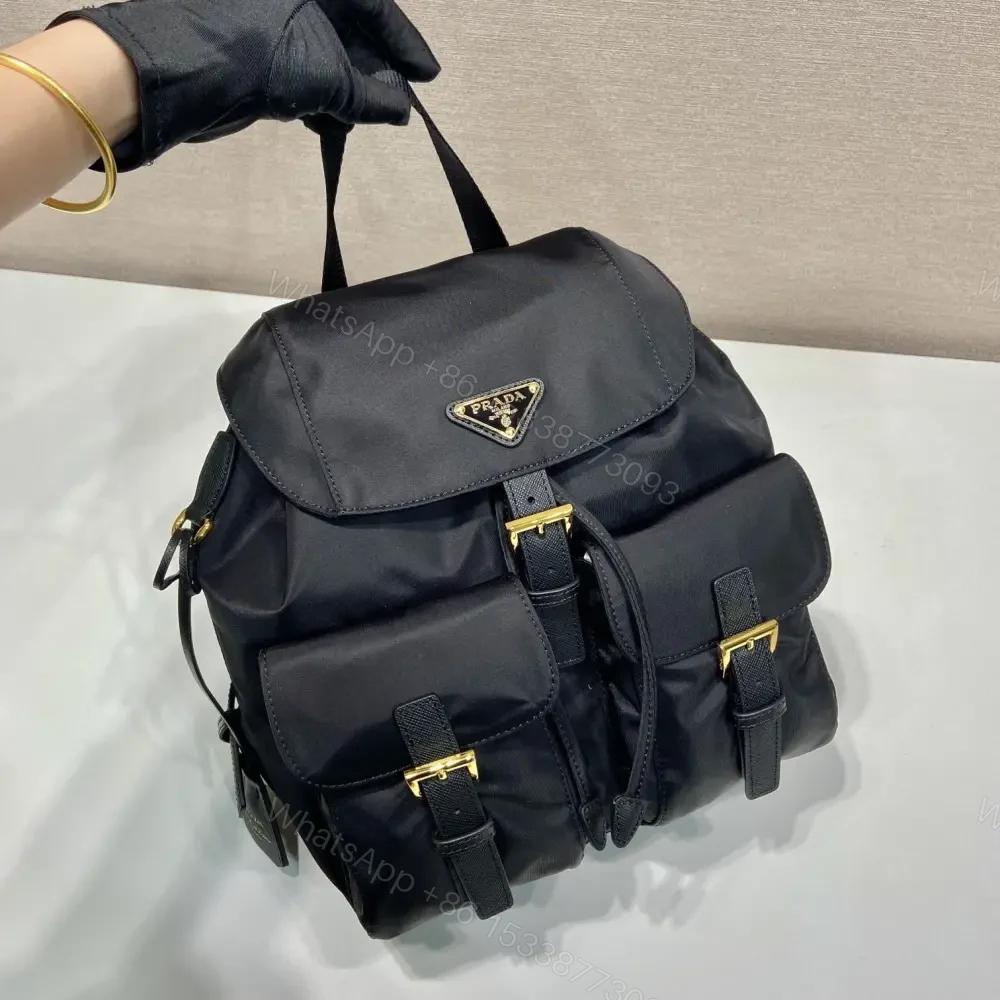 View 3 of 高仿Prada中古雙肩包1BZ677金扣免檢版