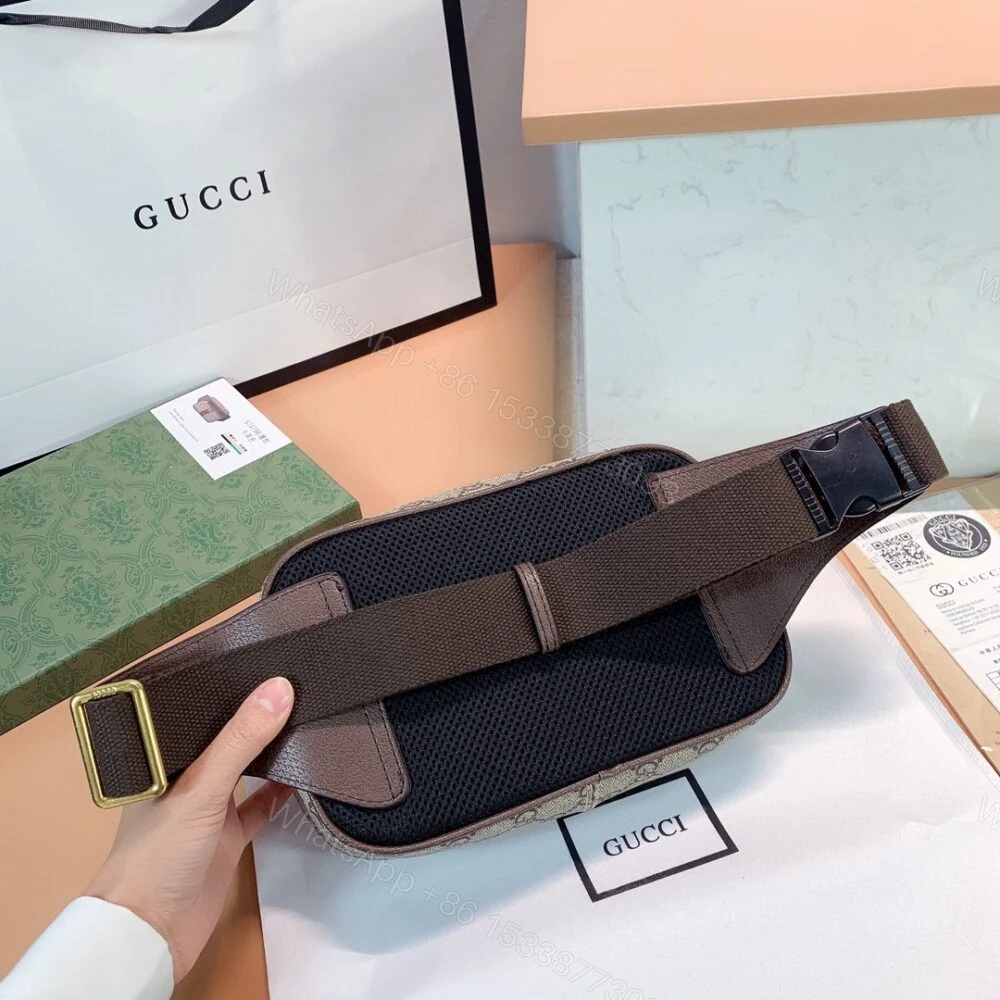 View 9 of Gucci GG Ophidia Belt Bag Brown 24Cm