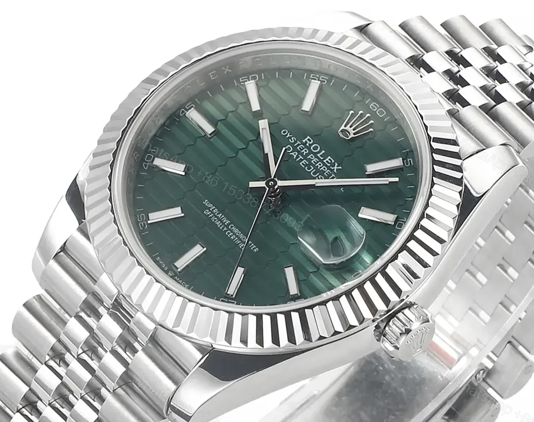 View 3 of AR Factory Clean Factory JVS Rolex Datejust Green Dial Steel Watch