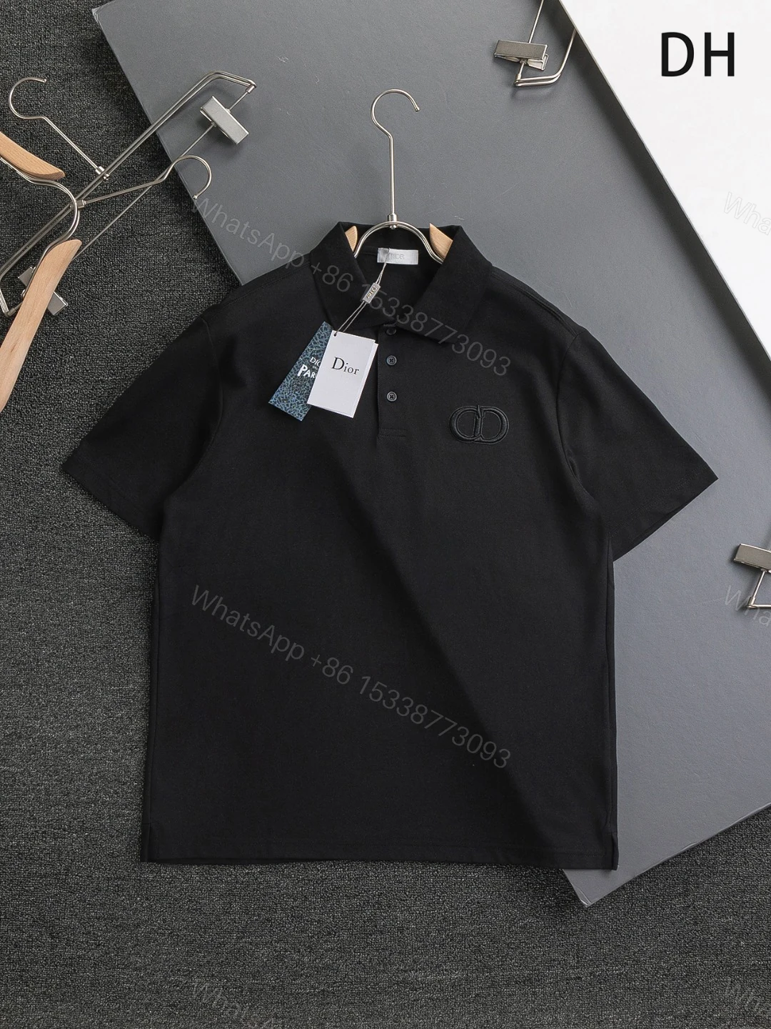 Dior一比一CD刺繡POLO短袖 高端精品男士上衣 — view 1