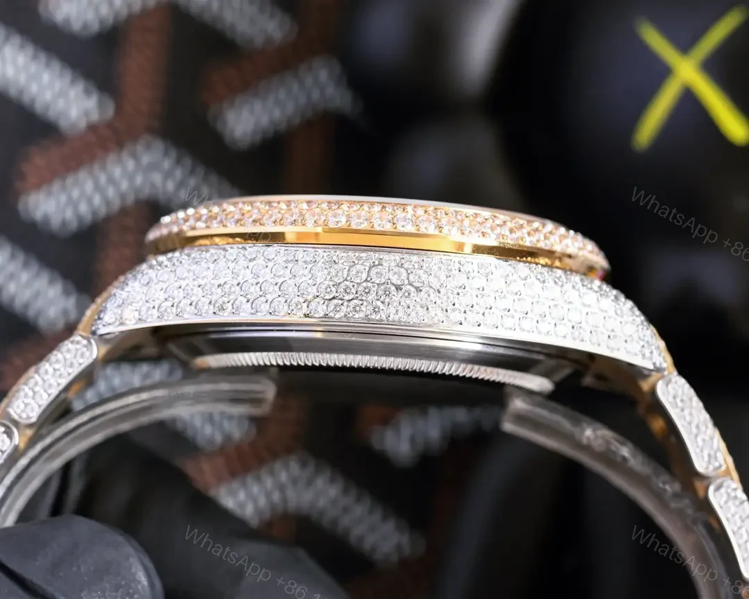 View 5 of Best Rolex Sky Dweller Diamond replica 42MM Two-Tone Oyster Bracelet Edition RG-SKYDWELLER-DIAMOND-TT-OYSTER-42