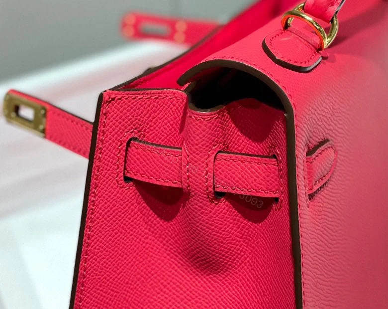 View 7 of KELLY 25CM IN ROSE TYRIEN EPSOM GOLD HARDWARE