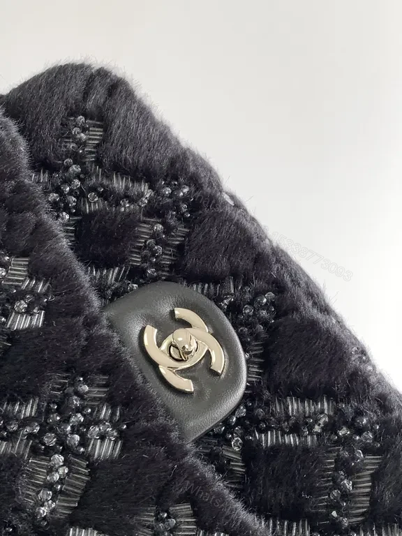 View 4 of Chanel-Inspired Velvet Bag: Quilted Twilight Chic Bag