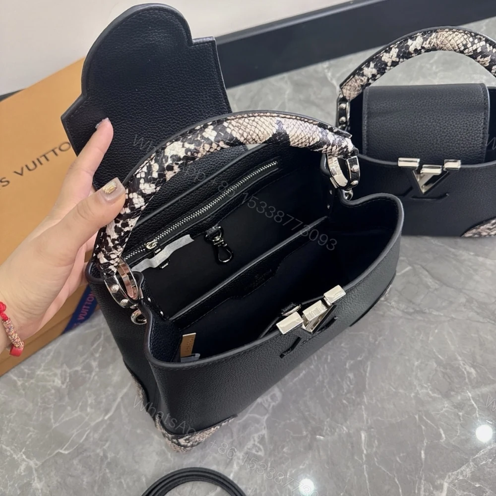 View 7 of Louis Vuitton Capucines Python Handbag 27Cm