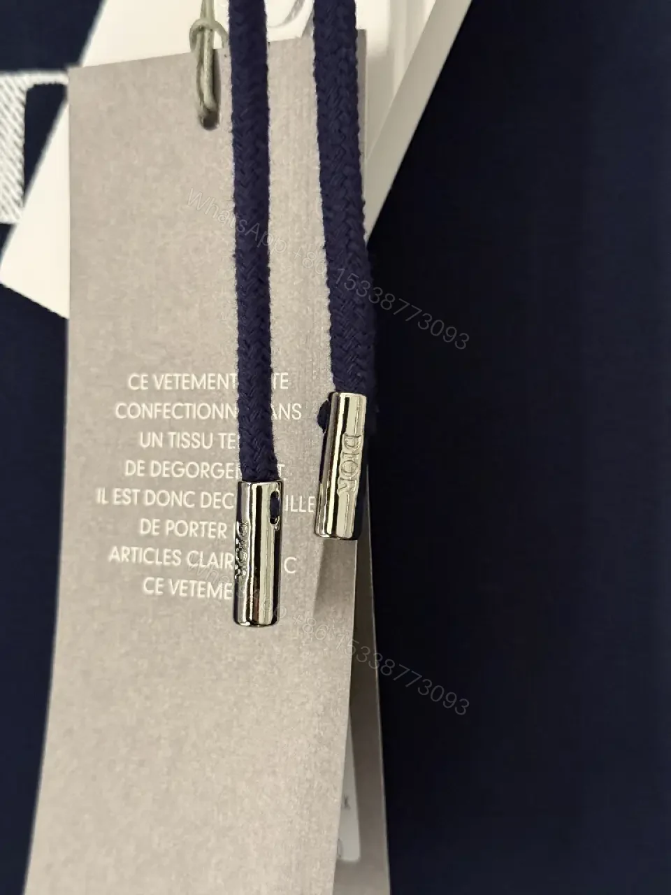 View 8 of Navy Luxe Hoodie: Minimalist Logo, Premium Comfort