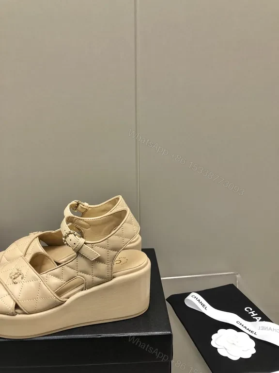 View 7 of Minimalist Quilted Sandals with Chanel-Influenced Detailing
