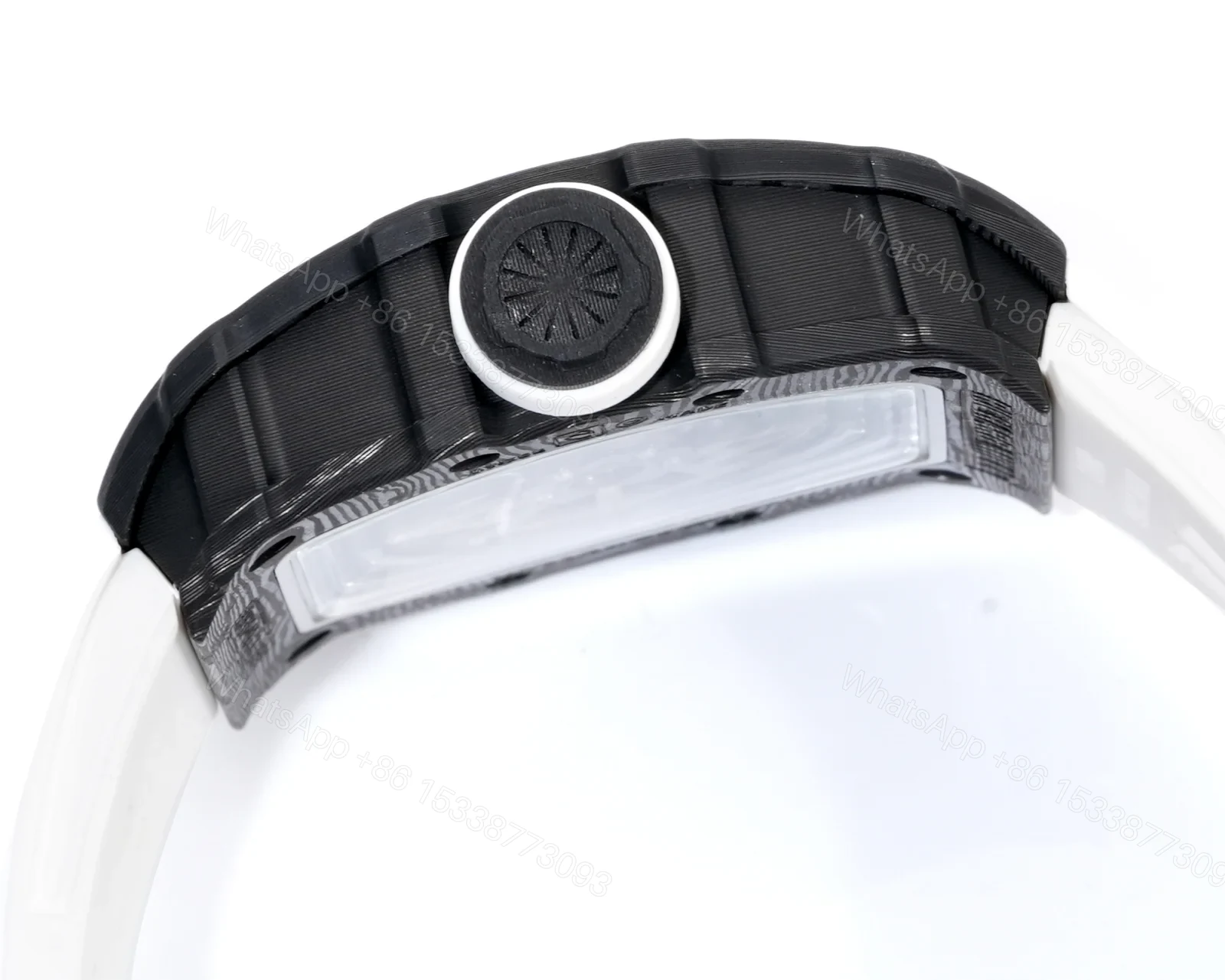 View 6 of Richard Mille RM35-02 Rafael Nadal Automatic Skeleton Watch NTPT Carbon Fiber Black Red Dial RMAL1 Movement Premium Edition RM35-02-RN-NTP-BRD