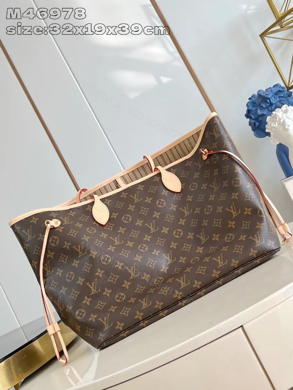 View 3 of Monogram Tote: Luxe, Practical, Structured Carryall