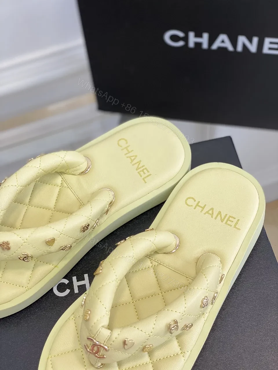 View 8 of Pastel Quilted Slider Sandals – Luxury Comfort Footbed